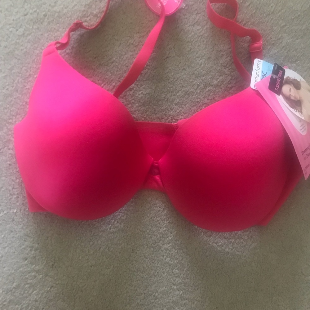 Hot pink bra